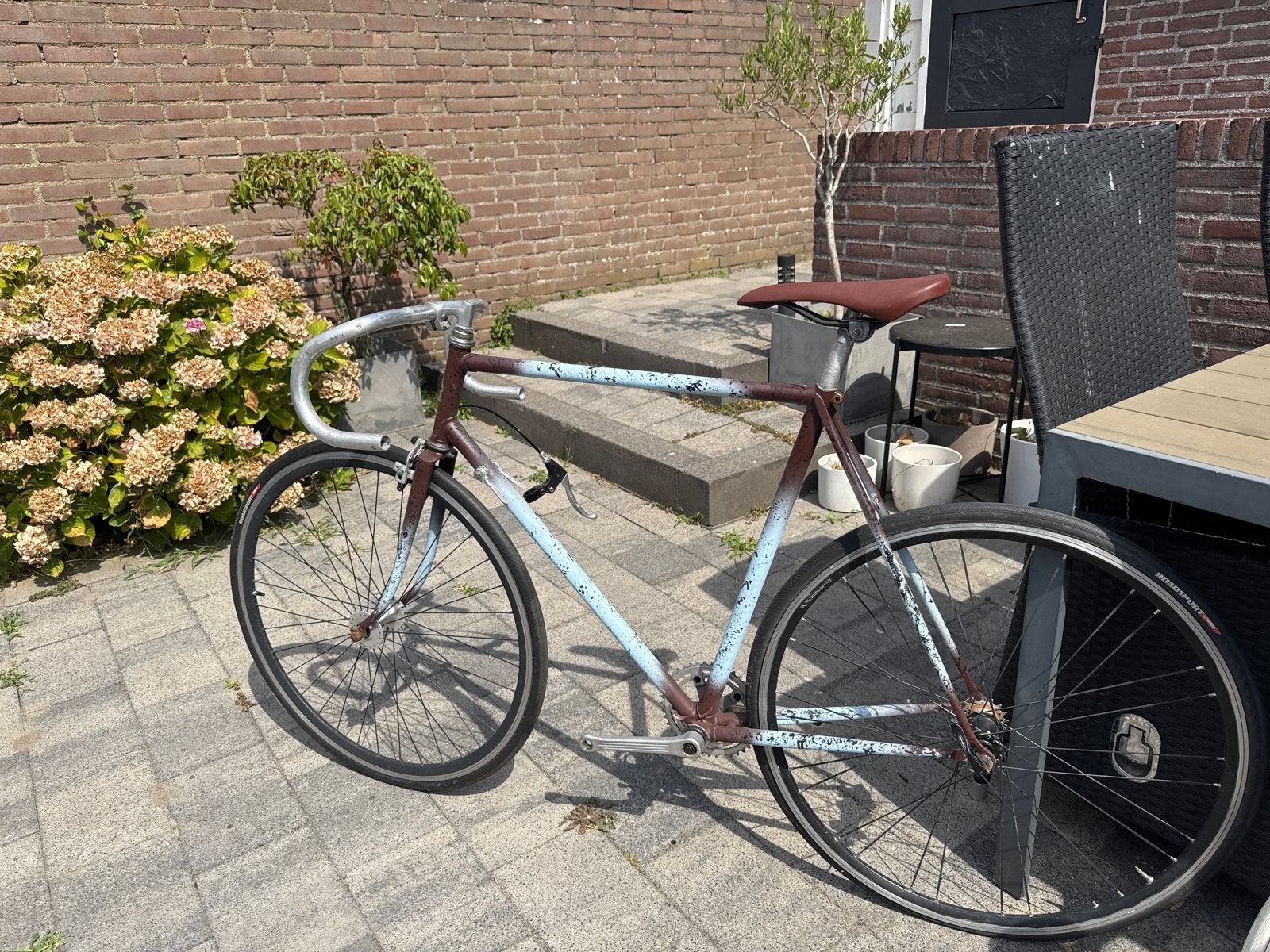Vintage racefiets - Uniek design, Gebruikt, Staal, 53 tot 57 cm, Ophalen