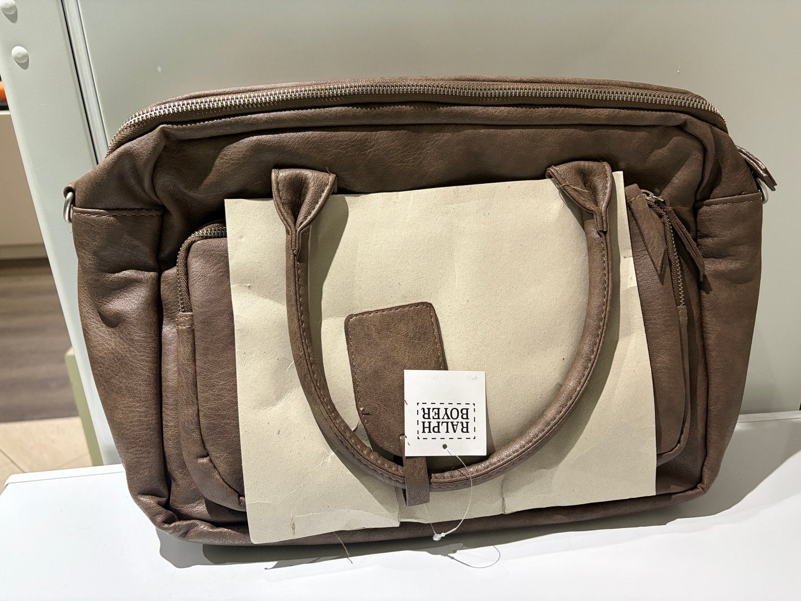 Ralph Boyer Verzorgingstas - Bruin, Nieuw met Matje, Bruin, Nieuw, Bevestiging voor kinderwagen, Ralph Boyer