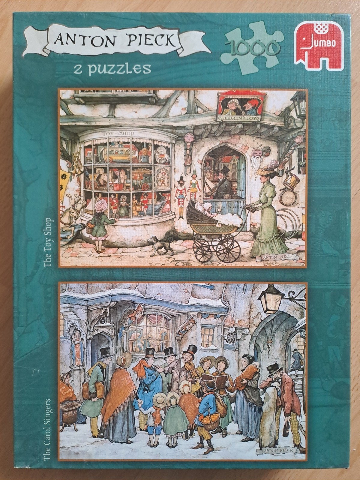 Anton Pieck puzzels met 2x 1000 stuks, Ophalen of Verzenden, 500 t/m 1500 stukjes, Zo goed als nieuw, Legpuzzel
