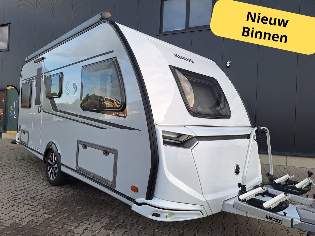 Knaus Sudwind 60 Years 460 EU Mover - Luiffel - Airco-Fiets, Luifel, Standaardzit, Bedrijf, 4 tot 5 meter