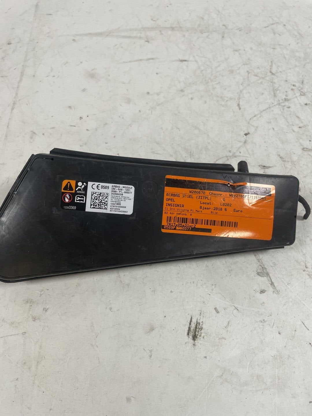 Airbag stoel (zitplaats) opel insignia, Auto-onderdelen, Gebruikt, -, Overige automerken, -