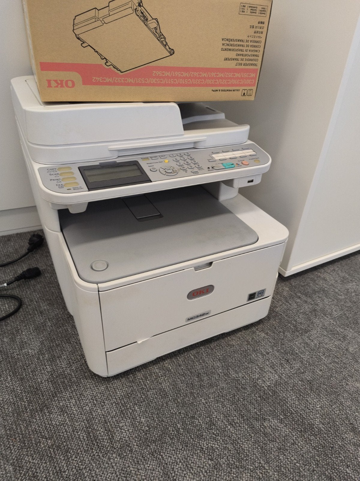 OKI MC342w kleuren laserprinter/scanner, Computers en Software, Printers, Ophalen, Kleur printen, Gebruikt, OKI