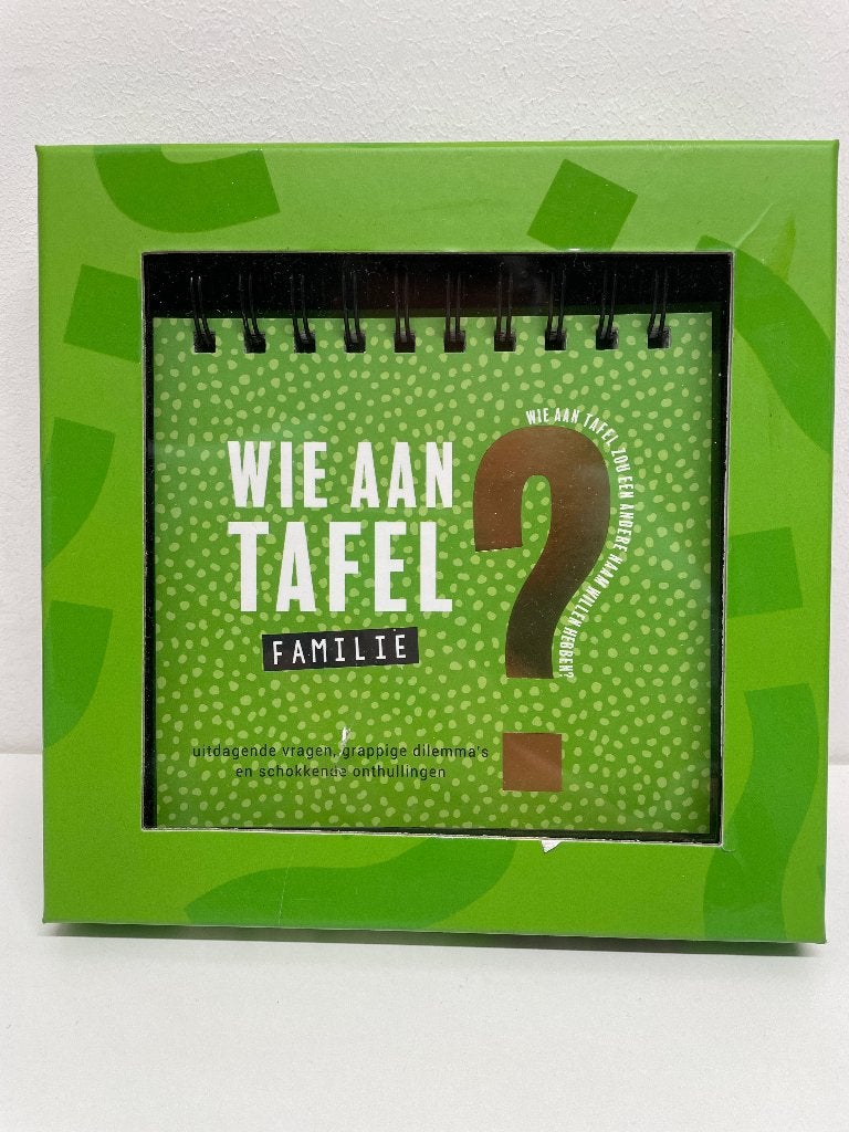 Wie aan tafel? Familie Uitdagende vragen, Ophalen of Verzenden, Nieuw