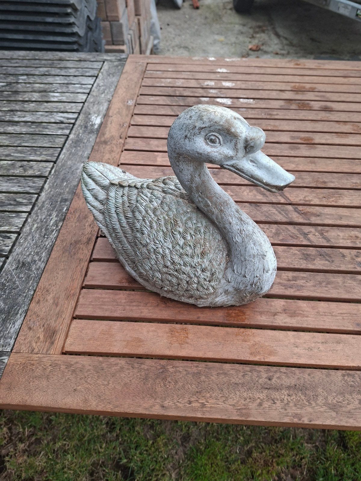 Eend Vijverfontein, Tuin en Terras, Tuinbeelden, Ophalen of Verzenden, Nieuw, Kunststof