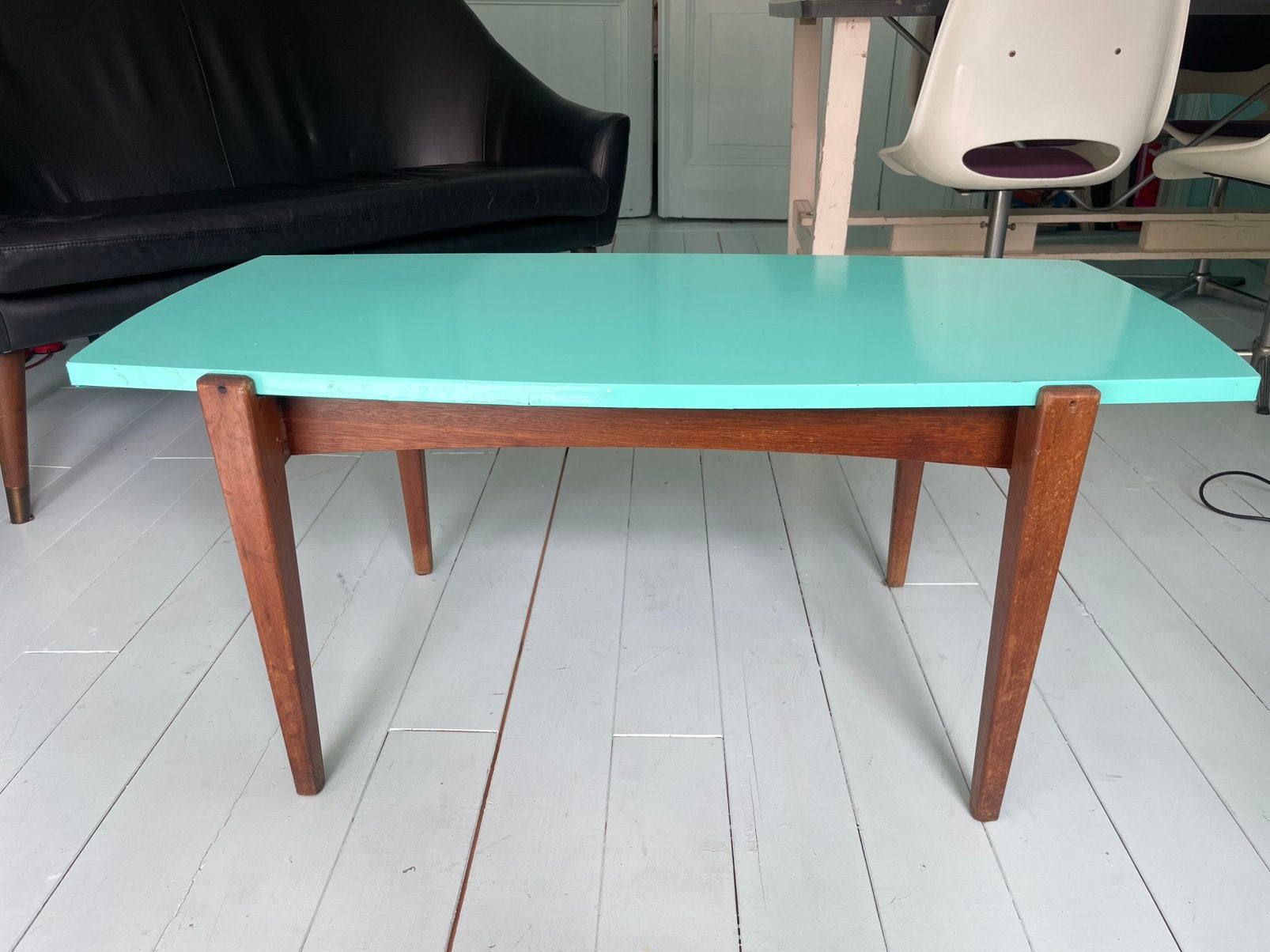 Vintage salon tafel, Ophalen, 100 tot 150 cm, 50 tot 100 cm, Zo goed als nieuw