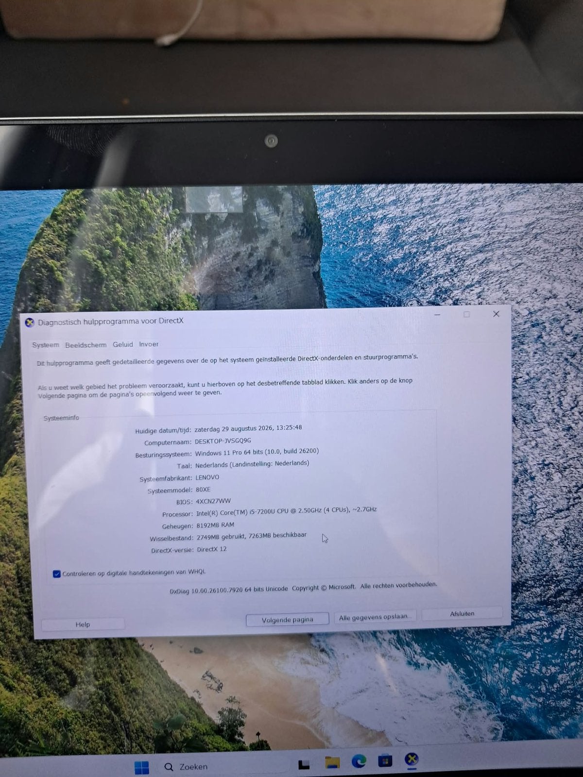 een Lenovo Miix 510 tablet, Ophalen of Verzenden, Zo goed als nieuw