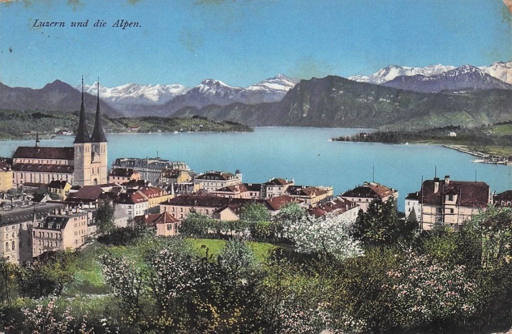 702-454-009 Luzern Und Die Alpen, Verzamelen, Ansichtkaarten | Buitenland, Verzenden, Voor 1920, Overig Europa