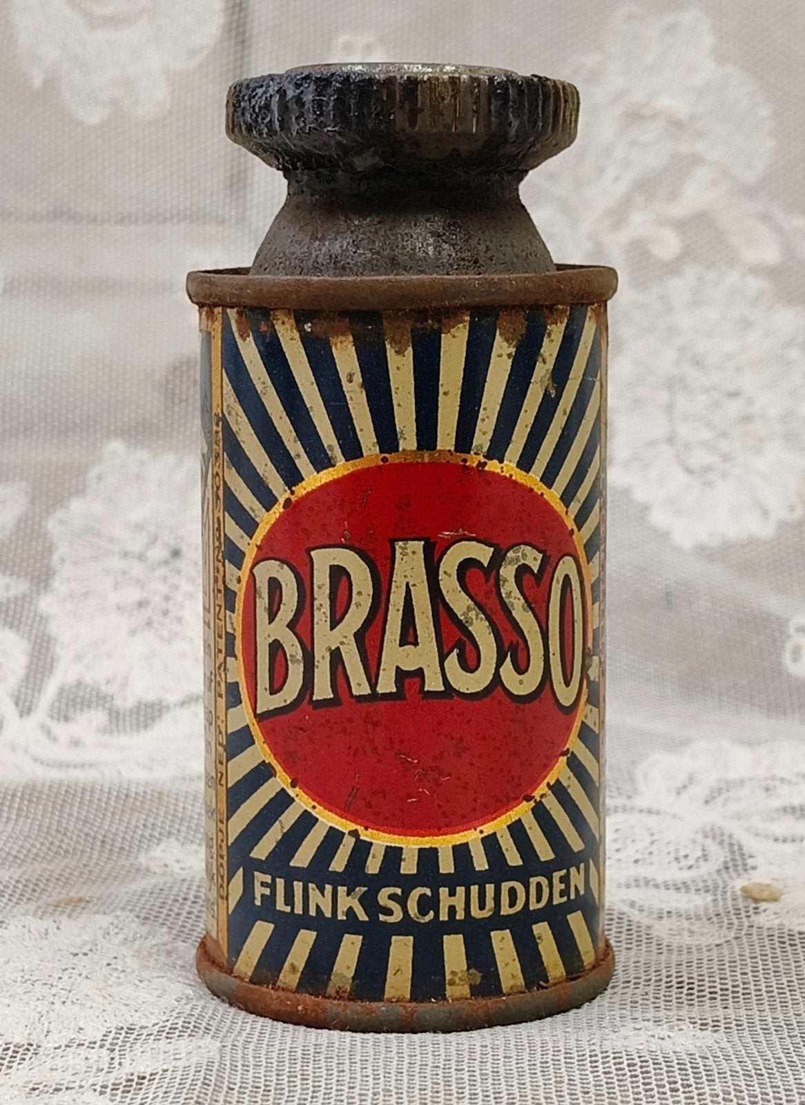 Oud klein blikje Brasso, Ophalen of Verzenden, Gebruikt