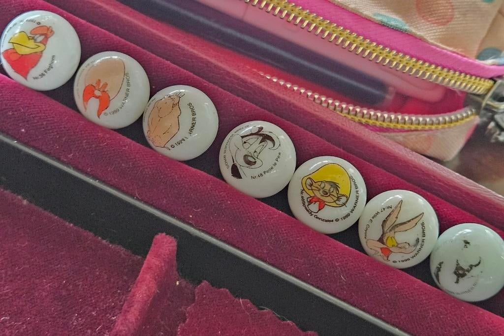 Looney Tunes knikkers uit 1999 - Set van 7, Ophalen of Verzenden