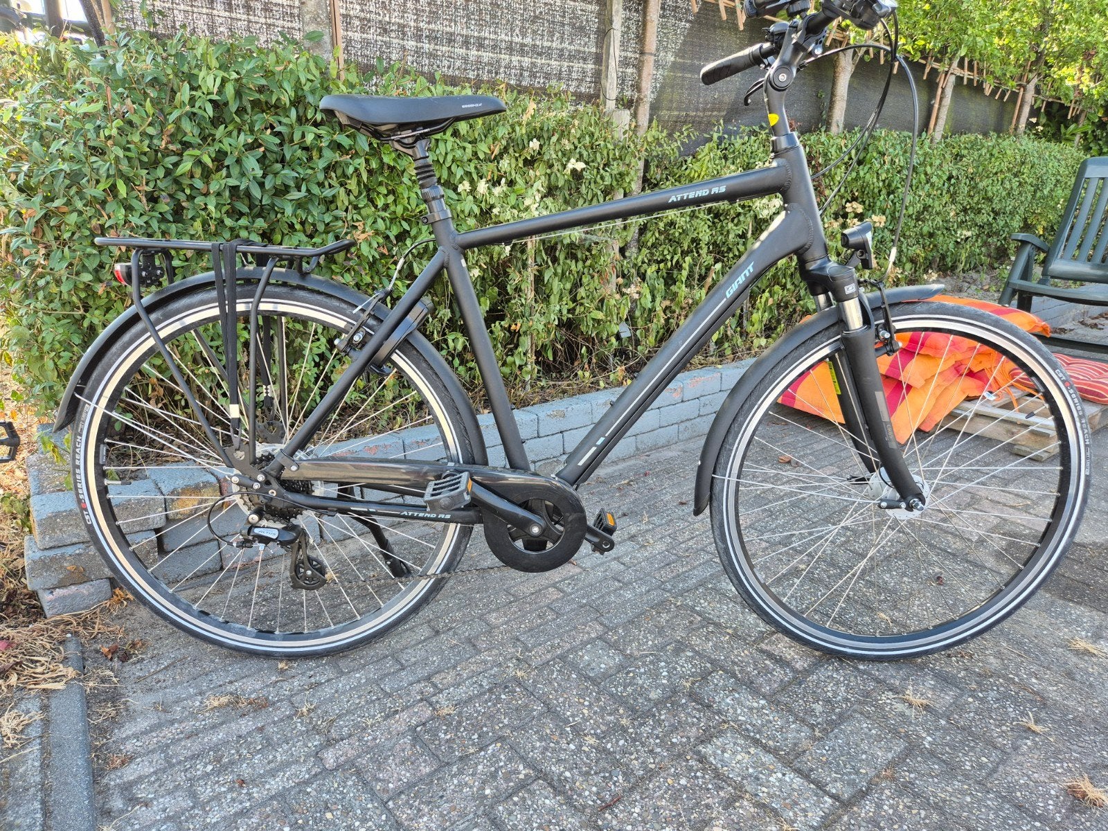 ZGAN Giant Attend RS Herenfiets - Maat L - 27 Versnellingen, Ophalen, Gebruikt, Velgrem, Versnellingen