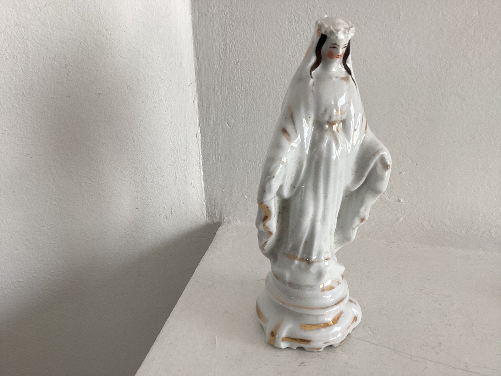 Maria beeld porselein antiek., Ophalen of Verzenden