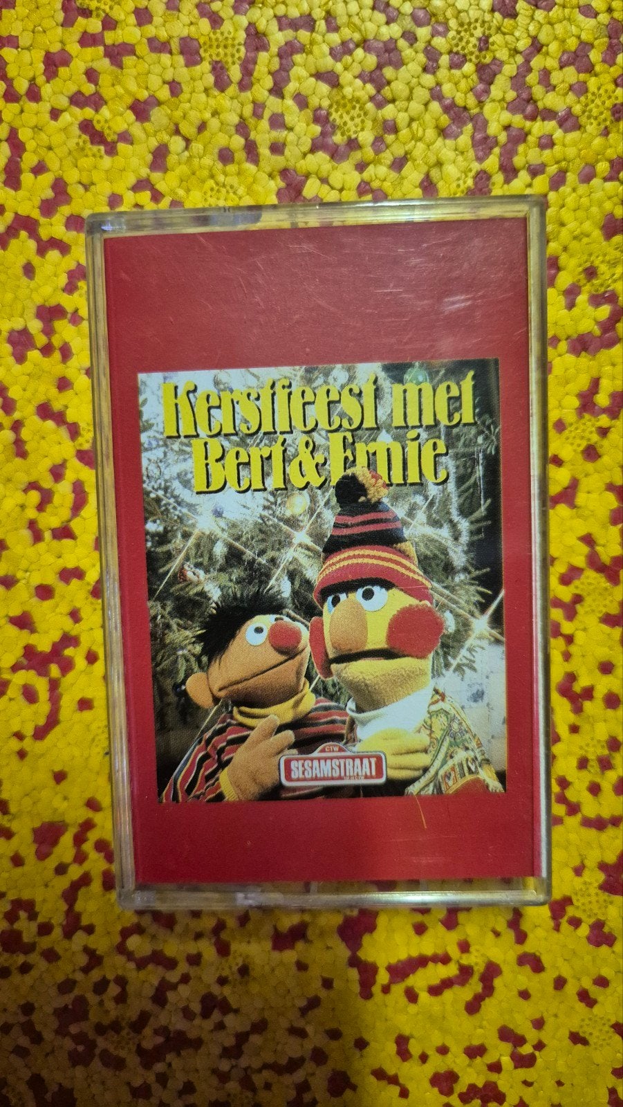 Kerstfeest met Bert & Ernie Sesamstraat cassette, Ophalen of Verzenden, Gebruikt, 1 bandje