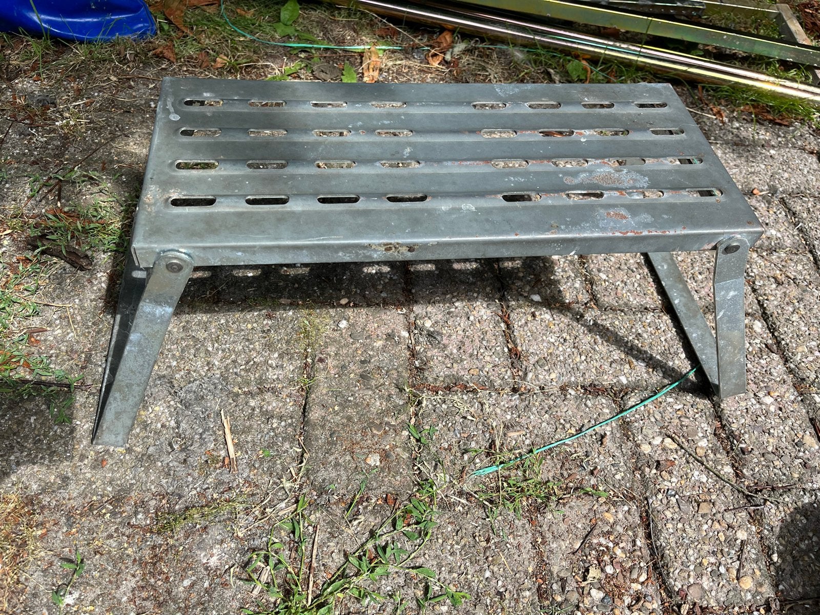 Stevig metalen caravan opstapje - Gebruikt, Ophalen of Verzenden, Gebruikt