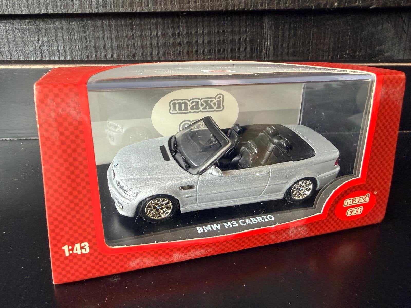 Maxi Car BMW M3 Cabriolet 1:43 - Nieuw in doos, Hobby en Vrije tijd, Modelauto's | 1:43, Ophalen of Verzenden, Nieuw, Auto, Overige merken