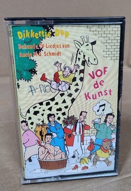 Muziekcassette VOF de Kunst - Dikkertje Dap Annie MG Schmidt, Gebruikt, 1 bandje, Ophalen of Verzenden, Origineel