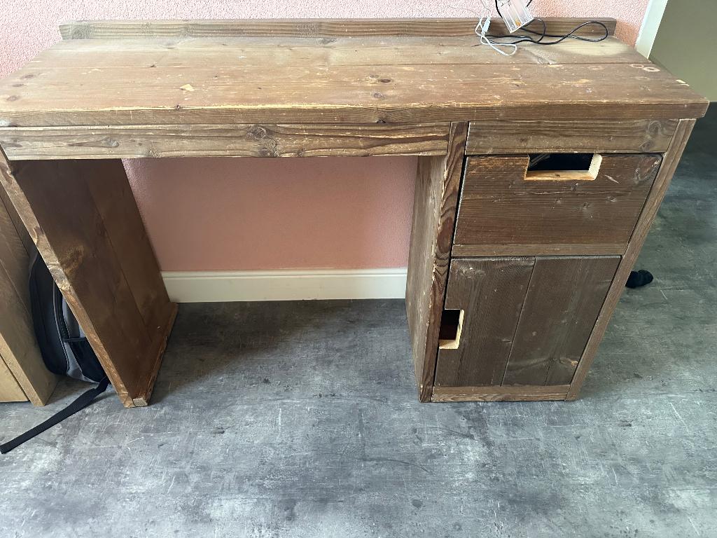 Bureau kind, Ophalen, Gebruikt, 120 cm, Hout