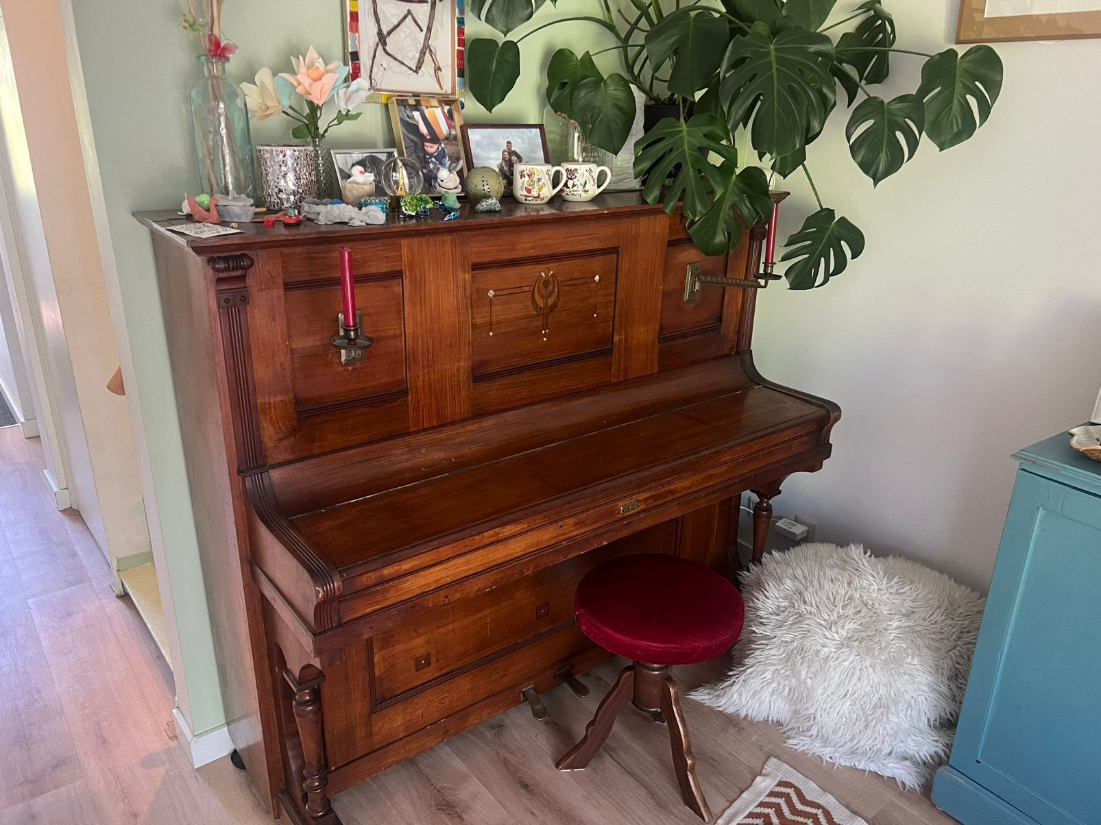 Piano Schemelli-Zeitz, Ophalen, Zo goed als nieuw, Bruin