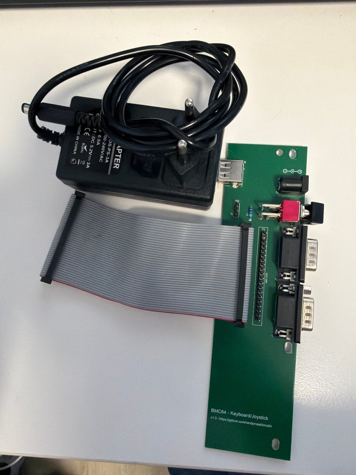 BMC64 Keyboard/Joystick Adapter met Voeding, Zo goed als nieuw, PC, Overige typen, Overige merken