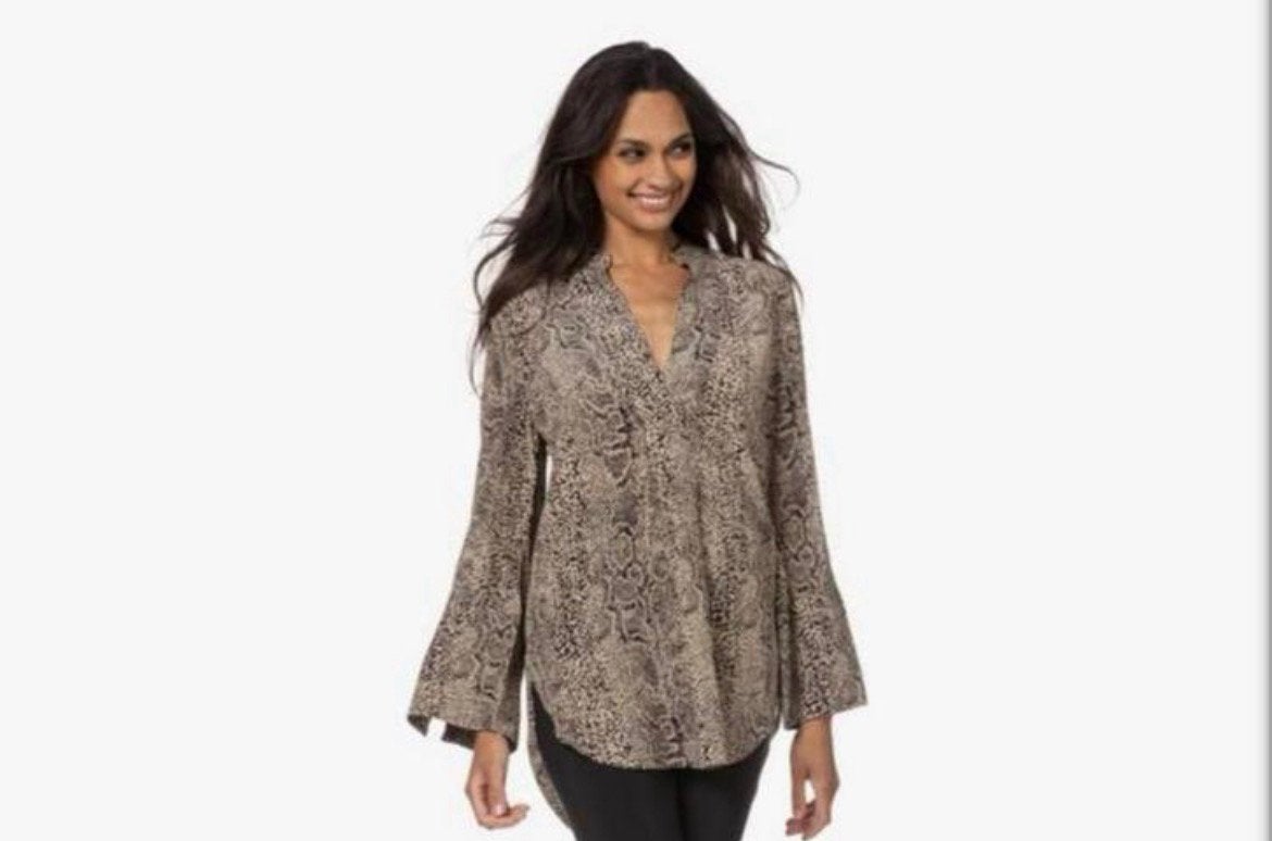 By Marlene Birger zijde blouse/tuniek M snake NP 320,00 euro, Kleding | Dames, Ophalen of Verzenden, Maat 38/40 (M), Overige kleuren