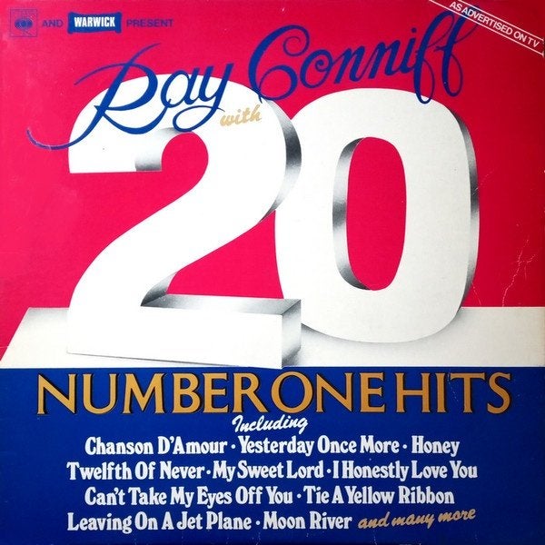 LP - Ray Conniff ‎– 20 Number One Hits, LP, Gebruikt, Pop, Ophalen of Verzenden