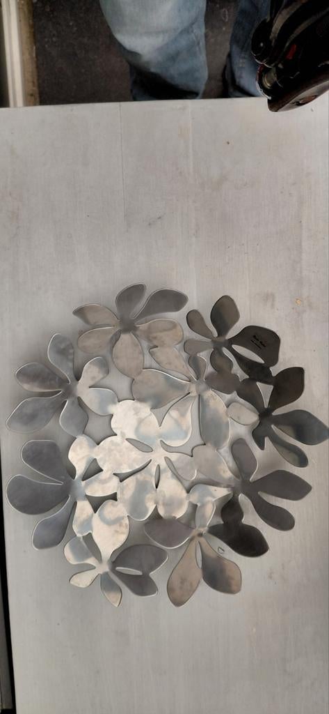 Monica Mulder Design Schaal - Bloemenmotief Metaal, Ophalen of Verzenden