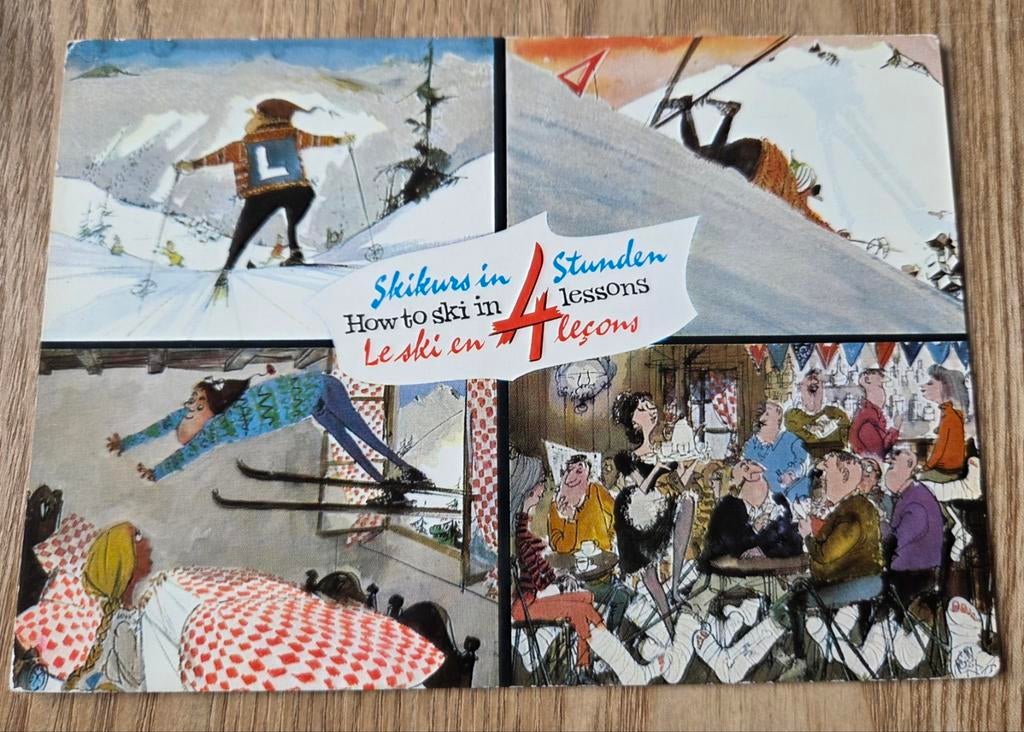 Wintersport humor, Verzenden, 1980 tot heden, Gelopen, Overige thema's