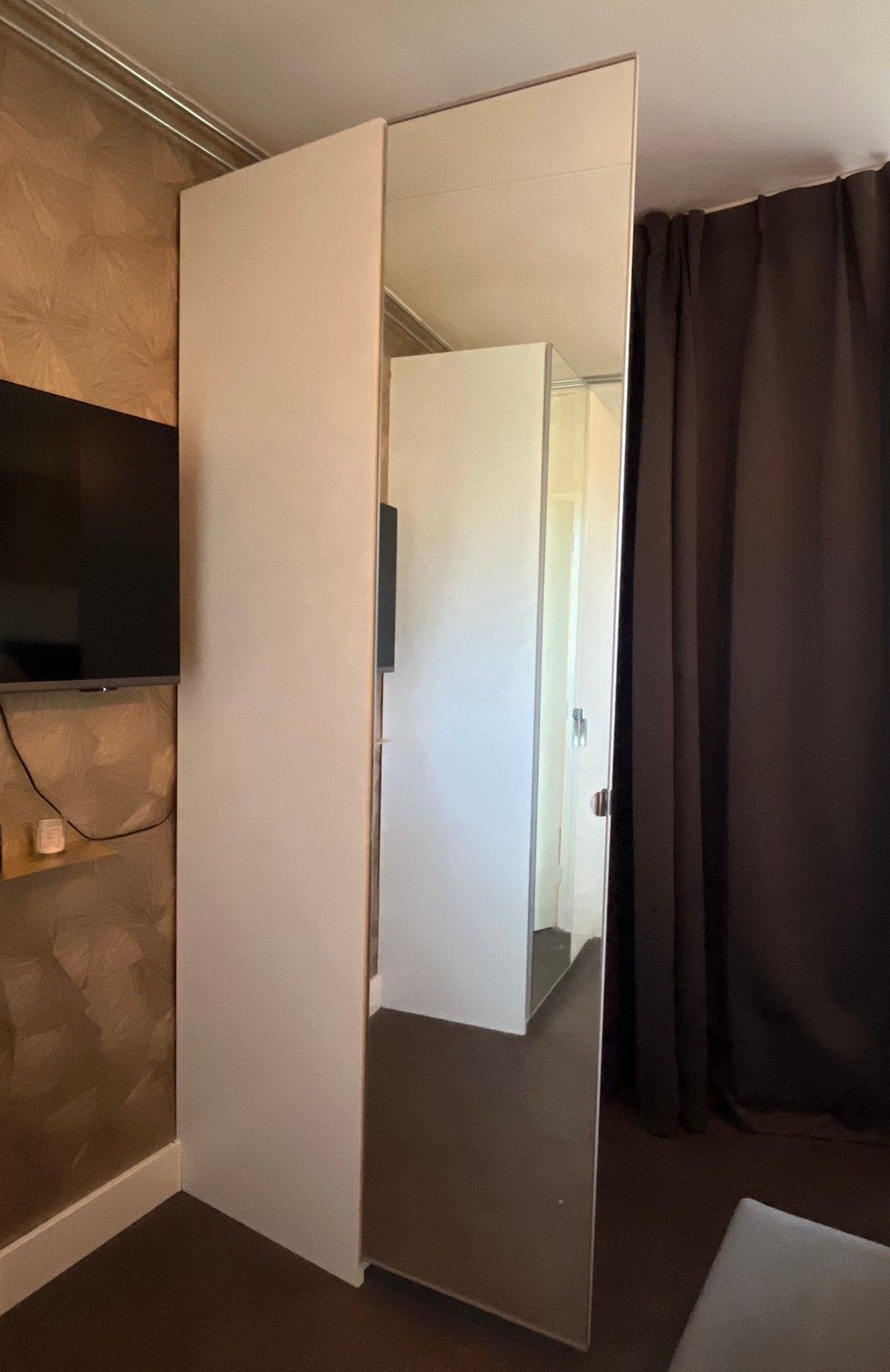 3x IKEA ÅHEIM spiegeldeuren 50x229 cm, Ophalen, Gebruikt, 200 cm of meer, Rechthoekig