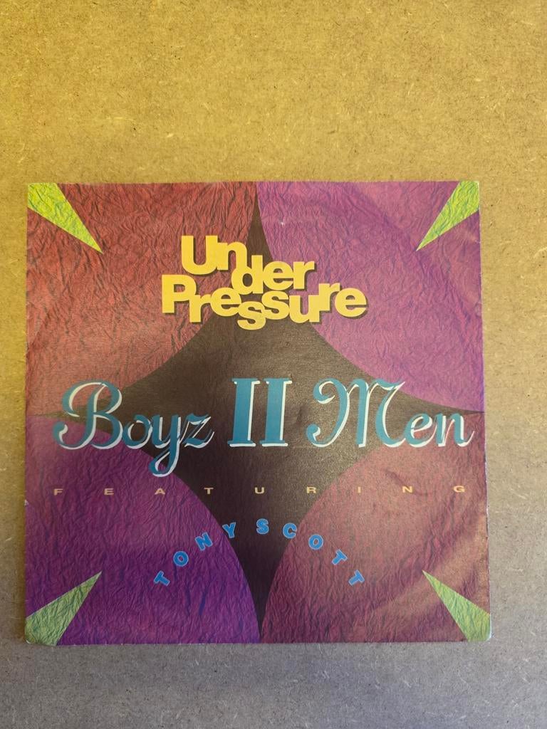 Boys II men - under pressure, Cd's en Dvd's, Vinyl Singles, Gebruikt, Single, Overige genres, 7 inch, Ophalen of Verzenden