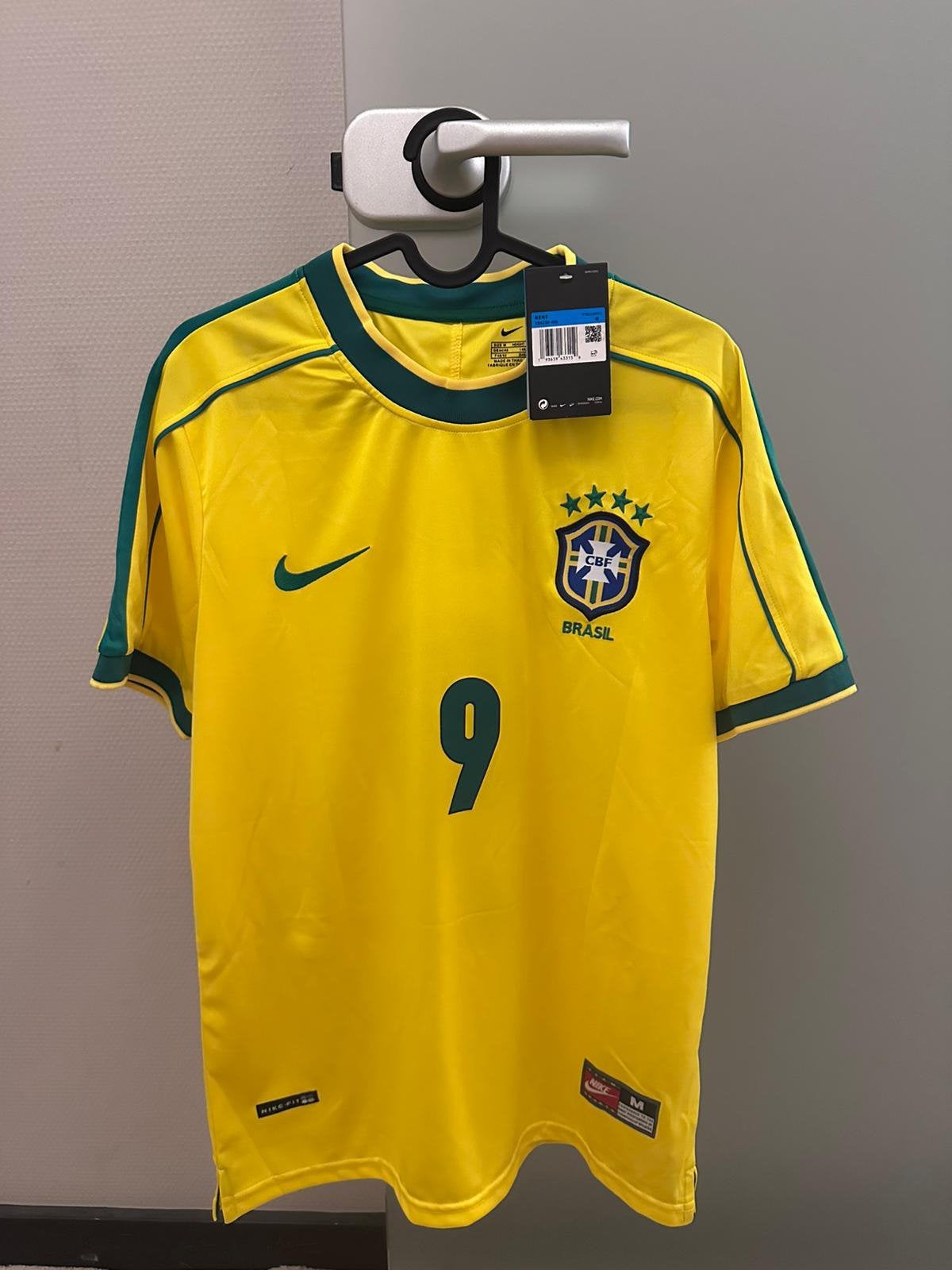 Brazil shirt Ronaldo 1998, Sport en Fitness, Voetbal, Maat M, Ophalen of Verzenden, Nieuw, Shirt
