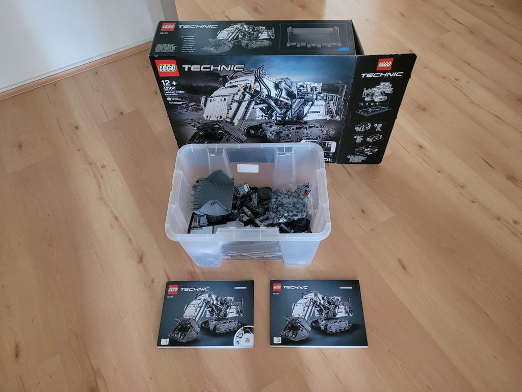 Lego Technic Liebherr 42100 R 9800 Graafmachine, Ophalen of Verzenden, Zo goed als nieuw