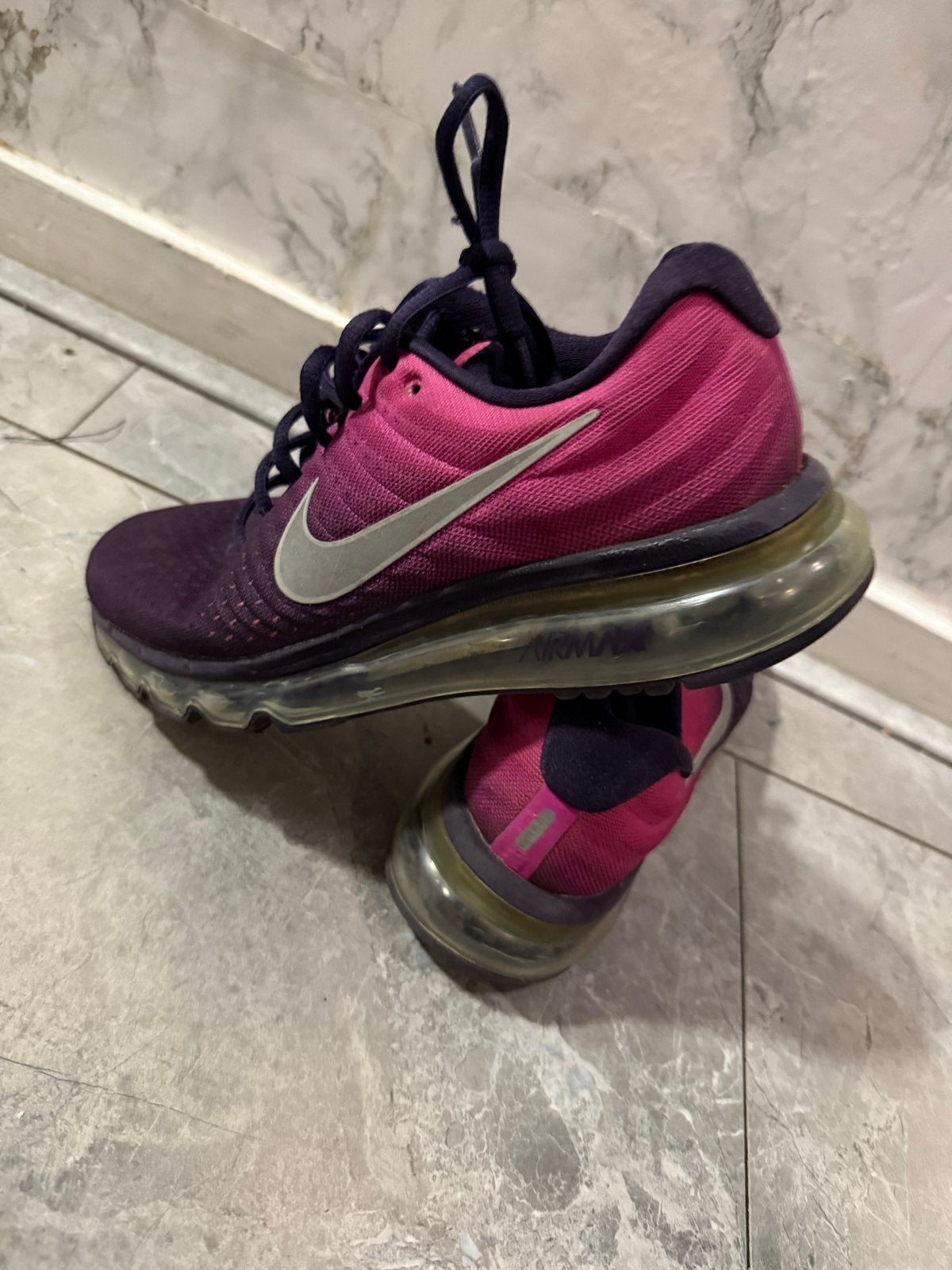 Nike Air Max 2017 - Roze/Paars - Maat 38, Ophalen of Verzenden, Gedragen, Roze, Sneakers of Gympen