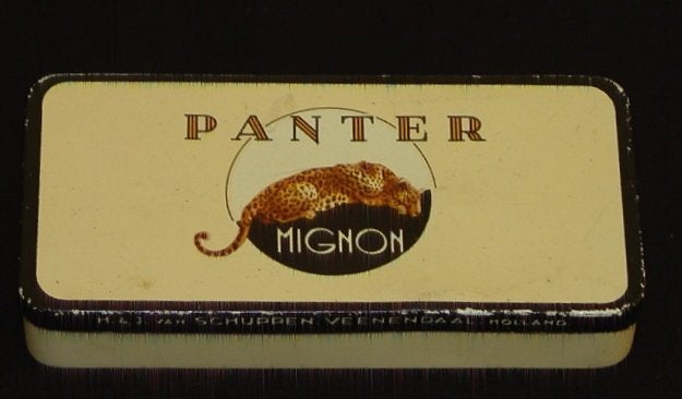 Blikje Panter sigaren., Ophalen of Verzenden, Gebruikt, Overige, Overige merken