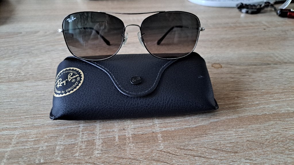 Ray Ban zonnebril RB3799, Zonnebril, Verzenden, Zwart, Zo goed als nieuw