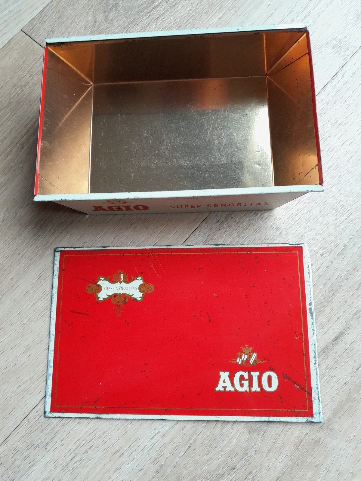 Vintage Agio Super Senoritas sigarenblik, Verzenden