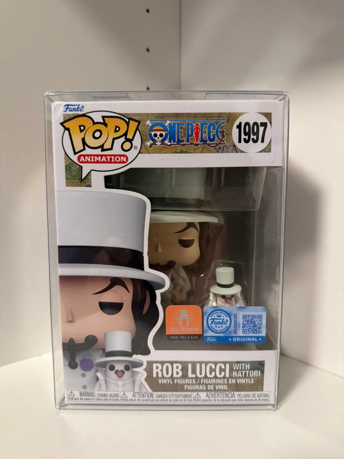 Funko Pop!  Rob Lucci with Hattori #1997 – One Piece, Ophalen of Verzenden, Zo goed als nieuw