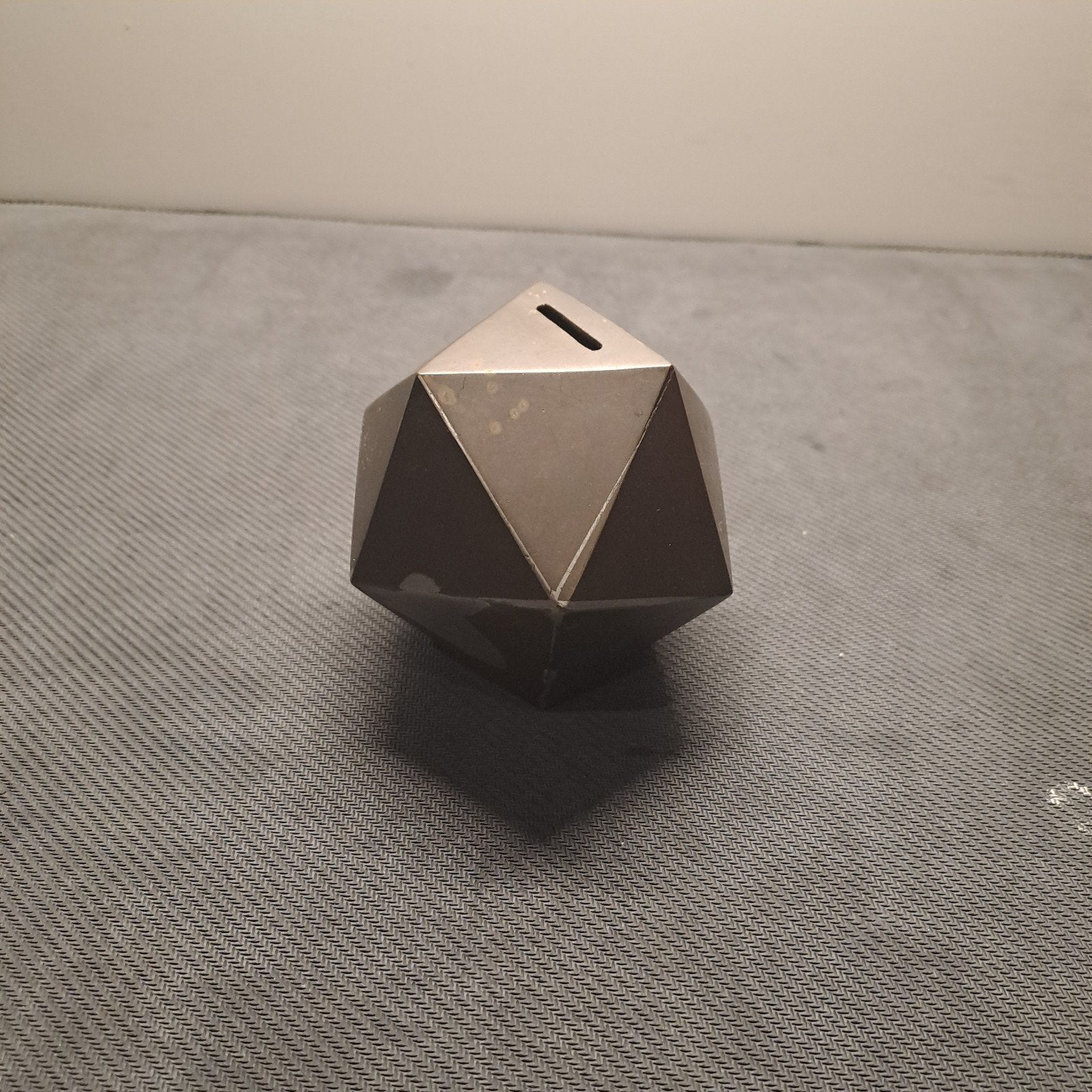 icosaëder - bronskleurig metaal - icosahedron, Ophalen of Verzenden