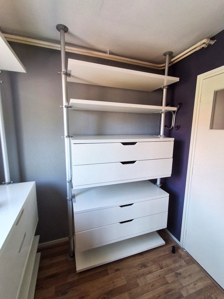 IKEA Stolmen - uitgebreid kastsysteem / kledingkast, Huis en Inrichting, Met lade(s), Gebruikt, 100 tot 150 cm, 200 cm of meer