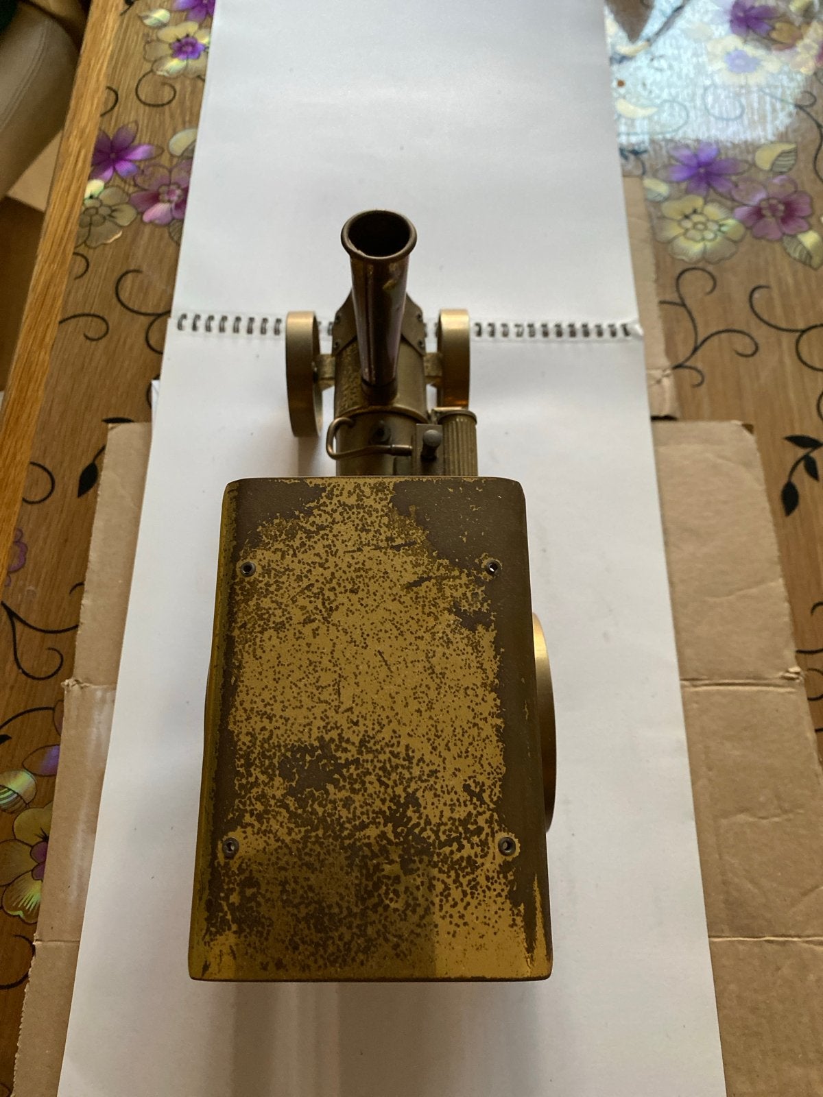 Antieke messing stoommachine model, Antiek en Kunst, Ophalen of Verzenden