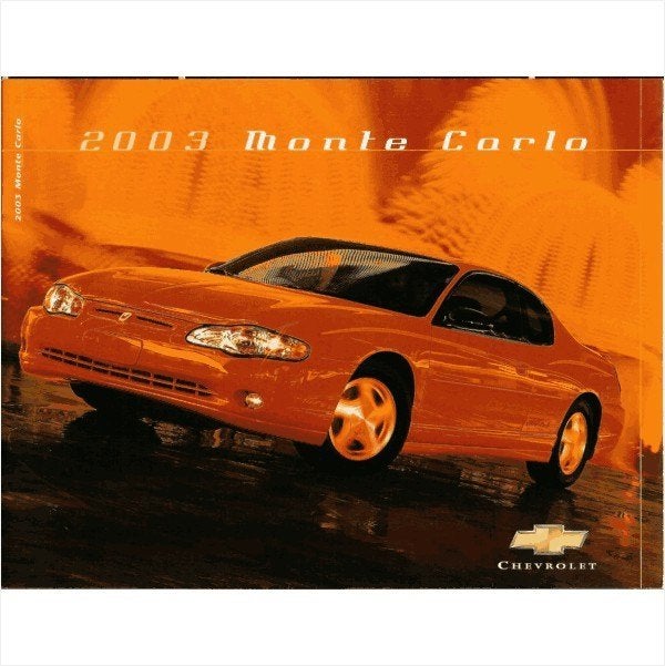 Chevrolet Monte Carlo Brochure 2003 #1 Engels, Ophalen of Verzenden, Gelezen, Chevrolet