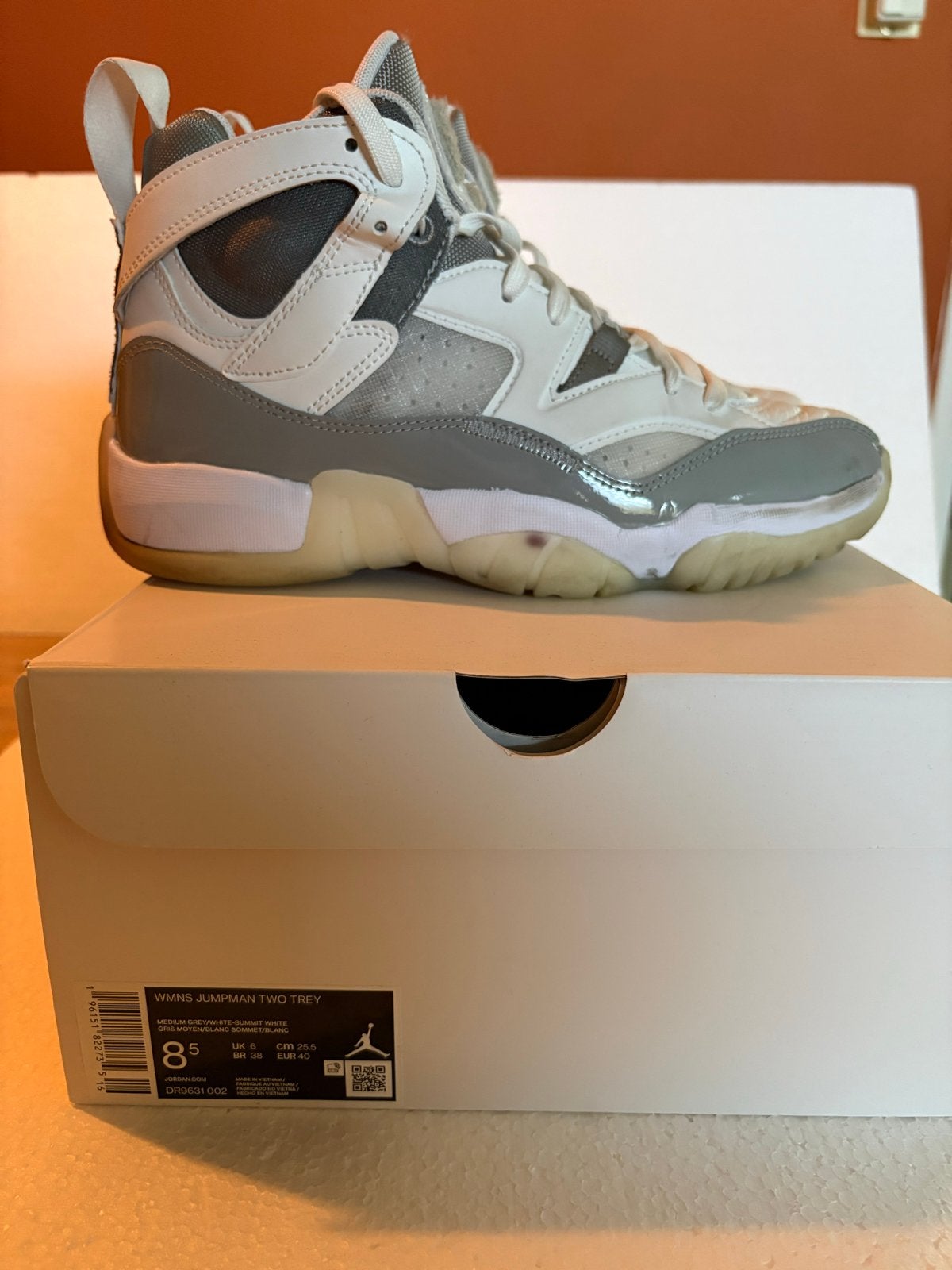 Jordan jumpman EU40, Wit, Ophalen of Verzenden, Sneakers of Gympen, Gedragen