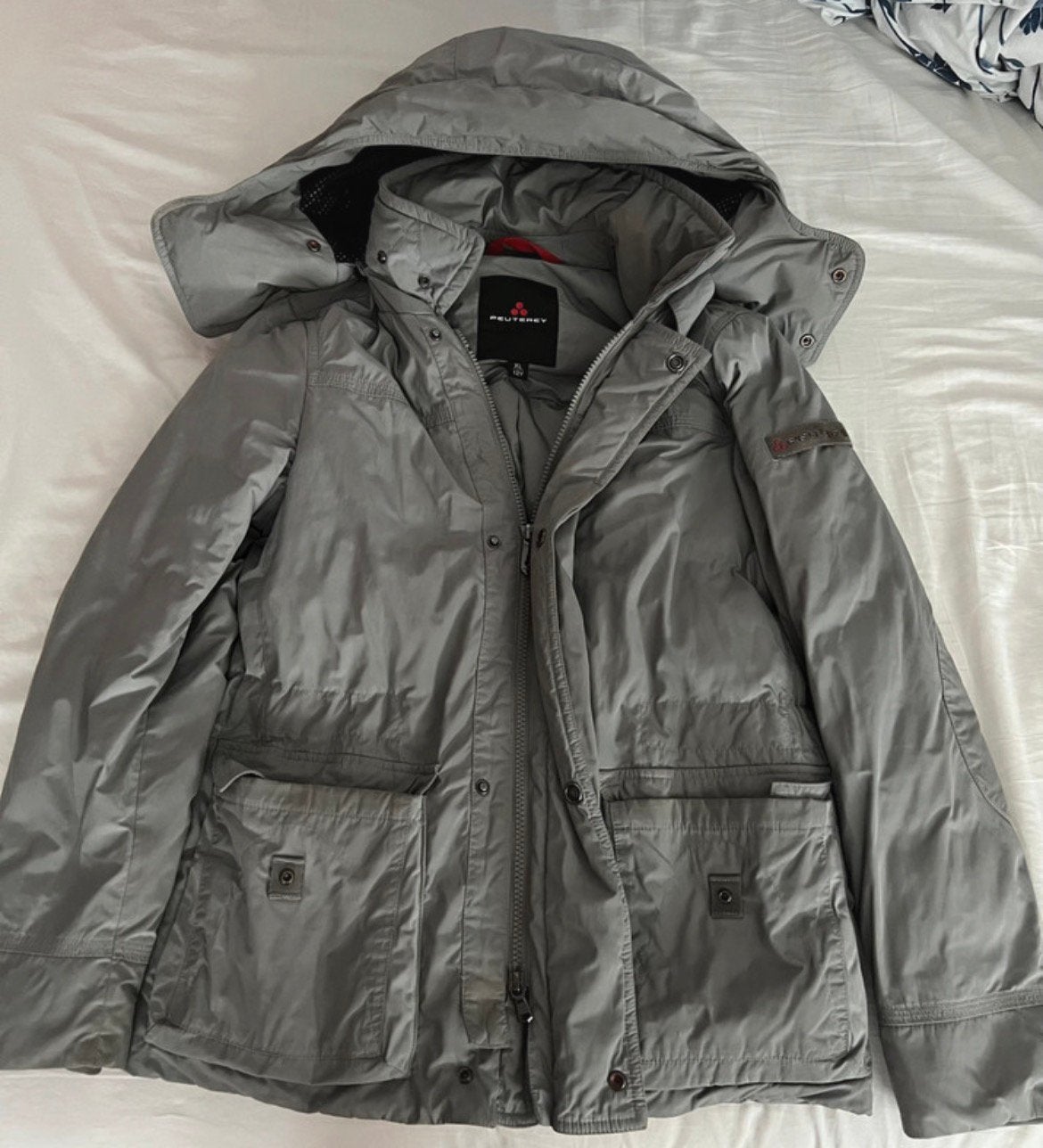 Peuterey grijze winterjas, Ophalen of Verzenden, Zo goed als nieuw, Maat 56/58 (XL), Grijs