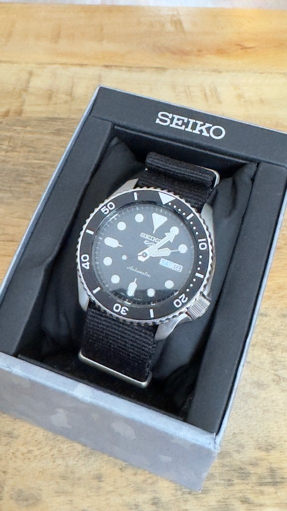 Seiko 5 Sports SBSA021 – !!! complete set !!!, Sieraden, Tassen en Uiterlijk, Horloges | Heren, Ophalen, Seiko, Gebruikt, Staal