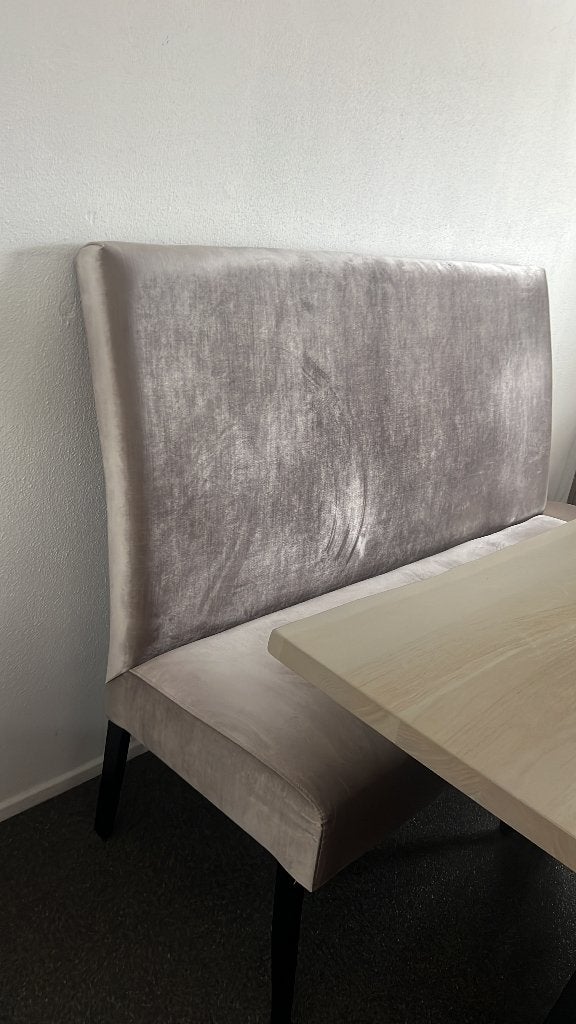 LUXE EETKAMERBANK / EETTAFELBANK - VELVET LOOK - TOPSTAAT, Ophalen, Overige kleuren, Zo goed als nieuw, Eén
