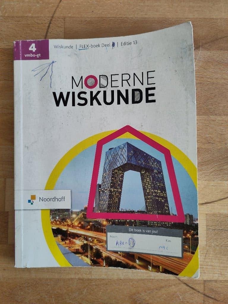 Moderne Wiskunde FLEX-boek Deel A, Ophalen of Verzenden, Gelezen, VMBO