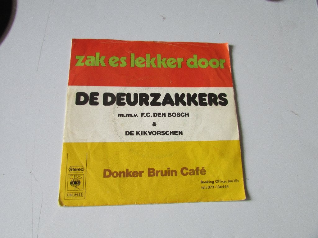 De Deurzakkers - Zak es lekker door / Donker Bruin Café, Gebruikt, 7 inch, Feestmuziek, EP