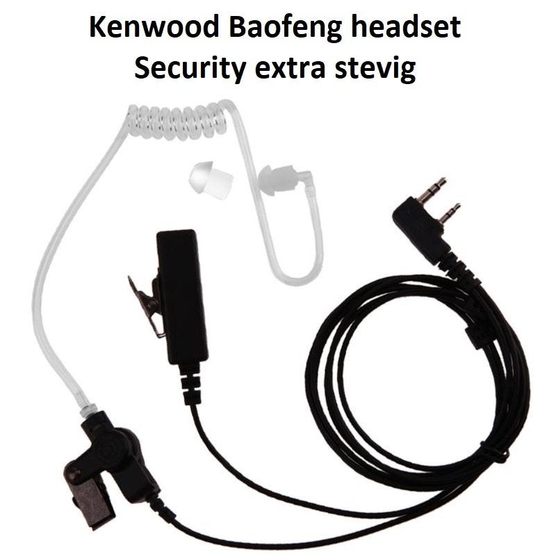 Kenwood Baofeng Security headset | NIEUW, Minder dan 2 km, Verzenden, Nieuw, Handsfree-functie