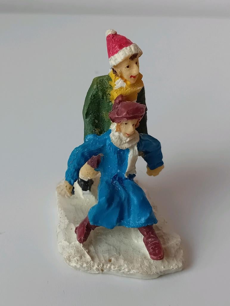 Kerstfiguur stelletje voor Kerstdorp, Diversen, Kerst, Ophalen of Verzenden