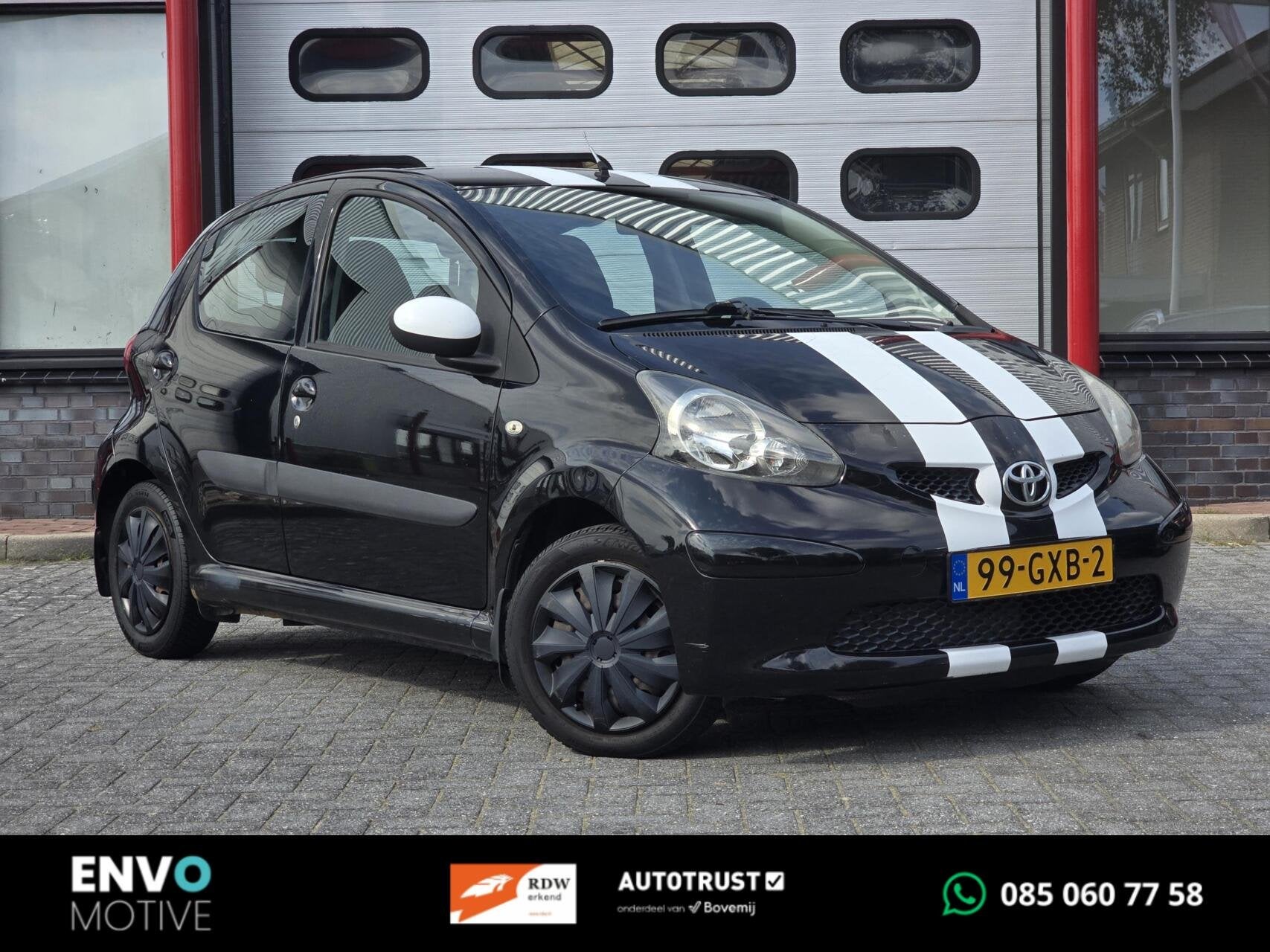 Toyota Aygo 1.0-12V + AUX/Nieuwe APK/Elektr. ramen/5-deurs, Voorwielaandrijving, Stof, Gebruikt, 4 stoelen