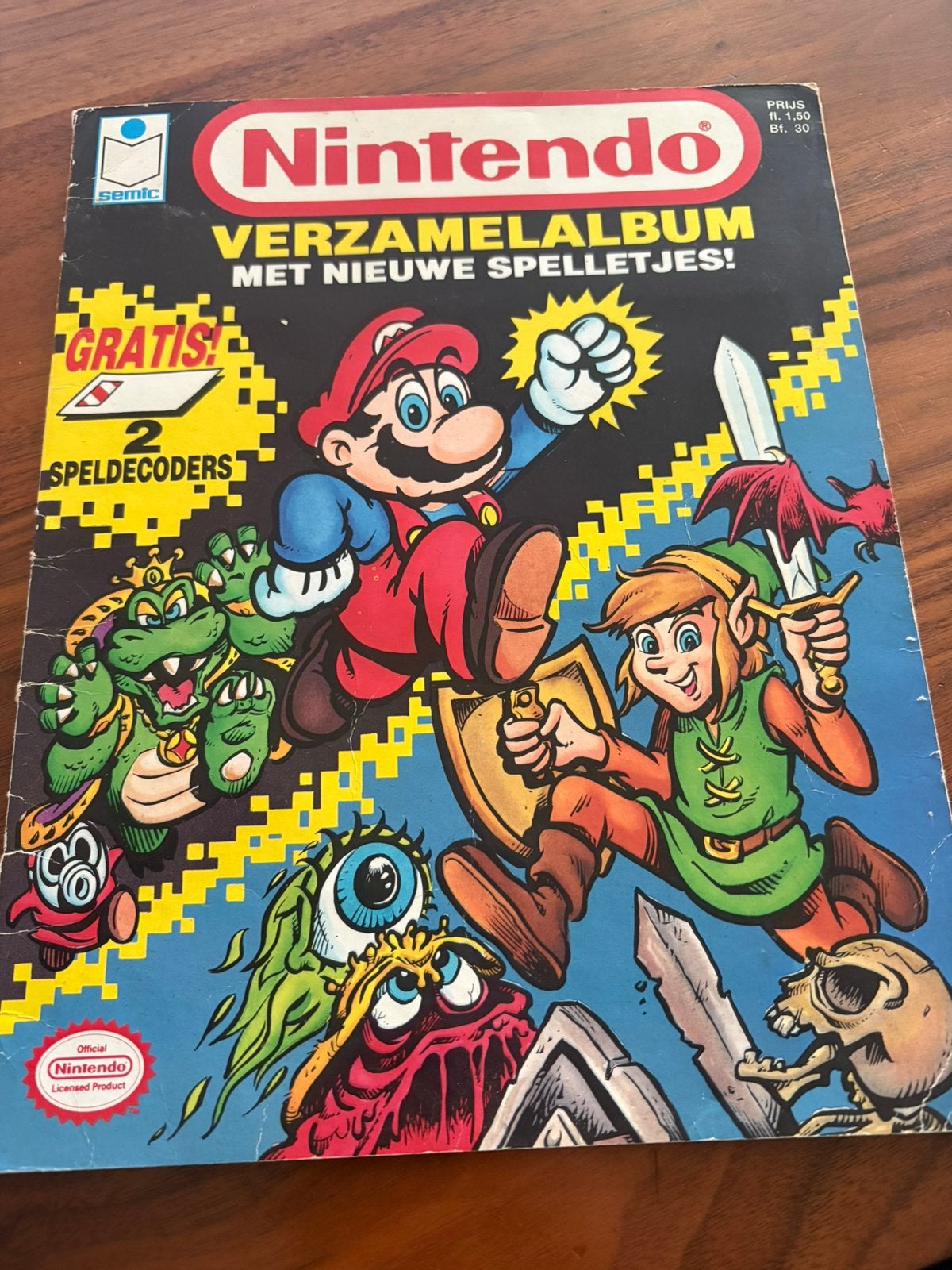Nintendo Verzamelalbum  uitgegeven door Semic rond 1992, Verzamelen, Speelgoed, Ophalen