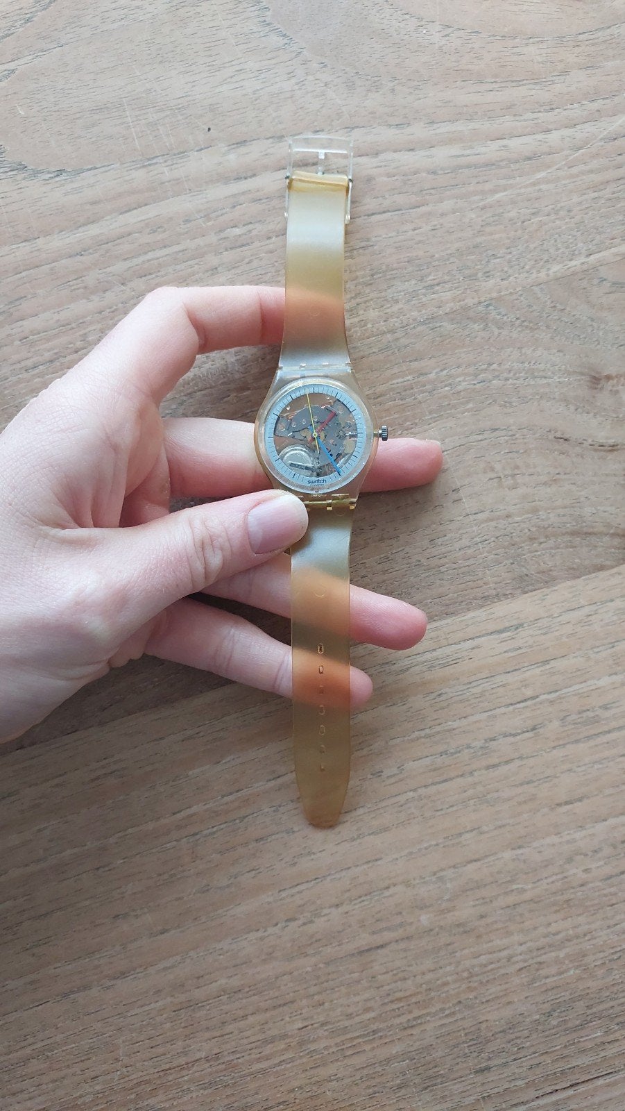 Originele vintage Swatch Jelly Fish GK100 - 1985, Kunststof, Gebruikt, Polshorloge, Swatch